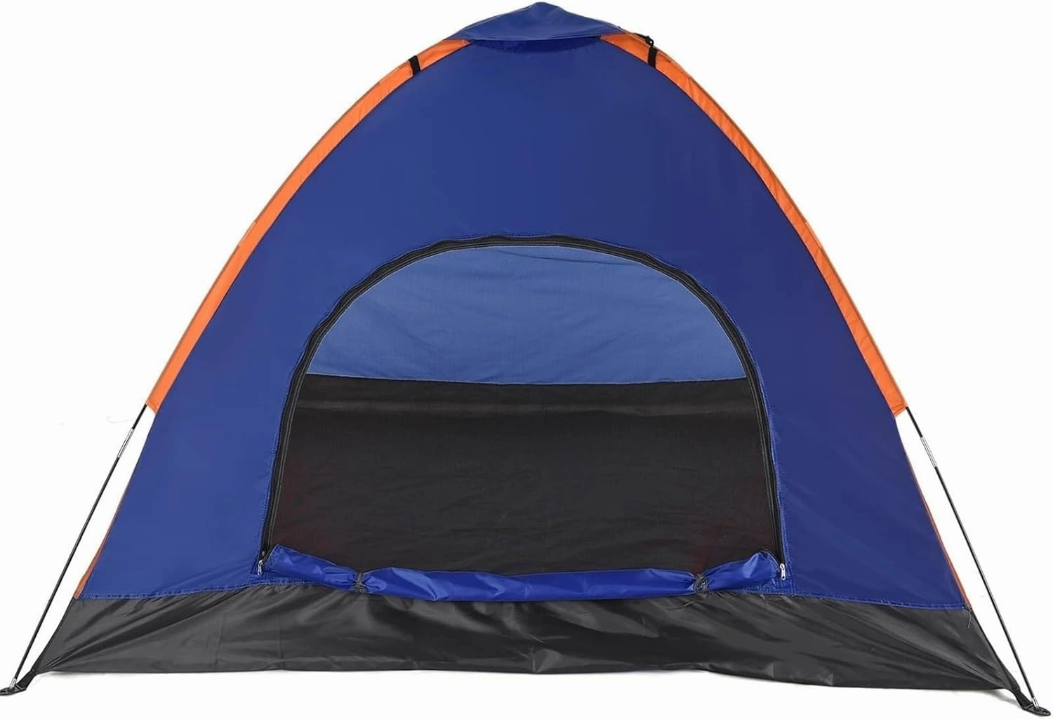 Camping Outdoor Tent for 3-4 People – Lightweight, Water-Resistant, Durable Backpacking Tent with Rain Fly – Perfect for Hiking, Beach, Family Camping, Blue & Orange