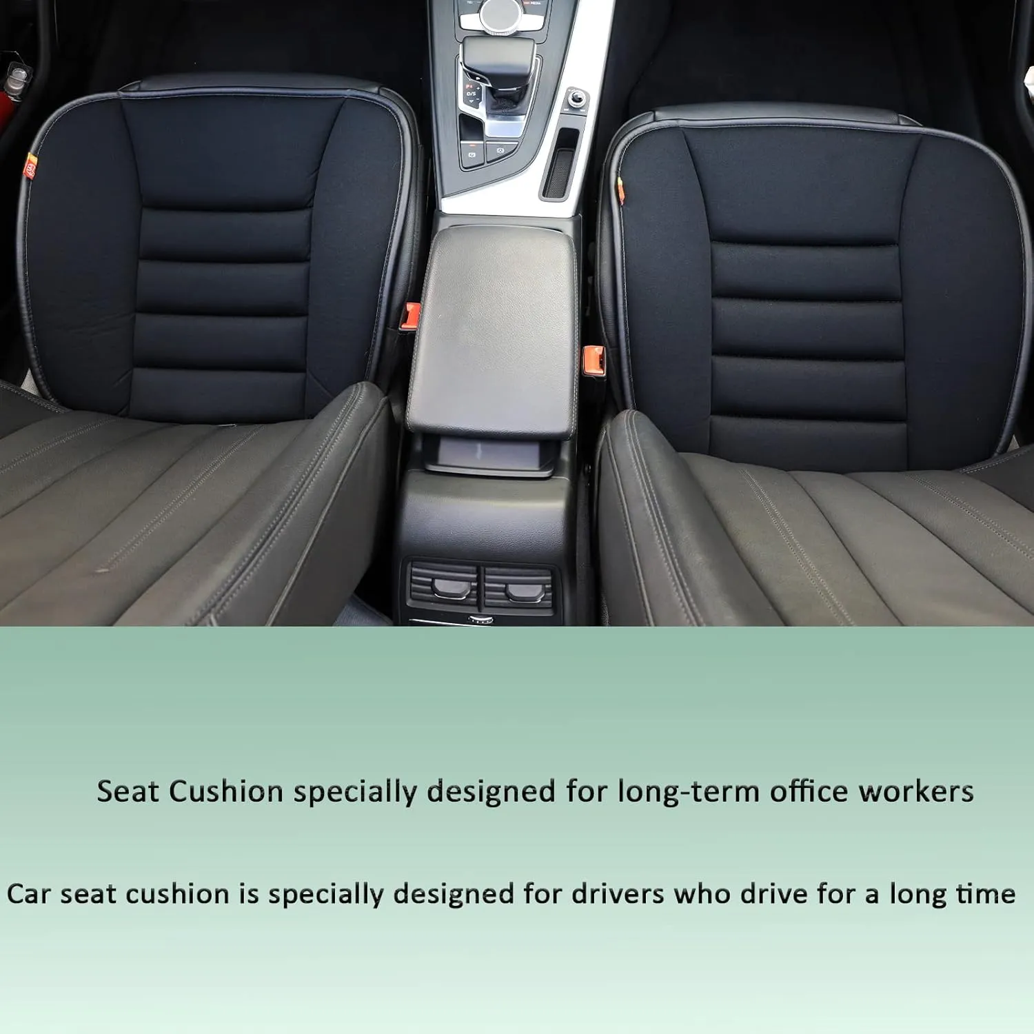Car Seat Cushion Pad for Driving Seat Cushions for Office Chairs/Truck Memory Foam Seat Cushion Comfortable and Durable Black