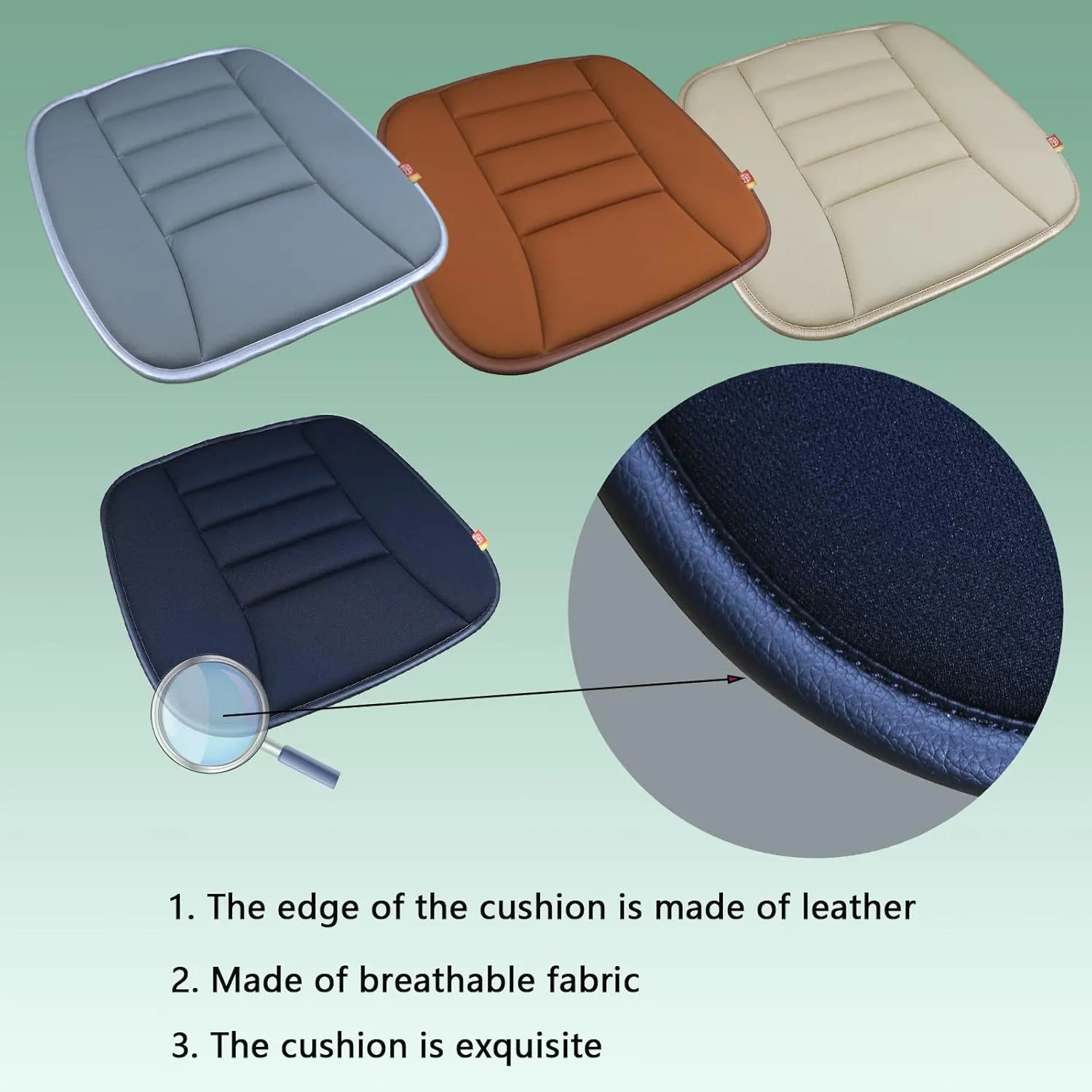 Car Seat Cushion Pad for Driving Seat Cushions for Office Chairs/Truck Memory Foam Seat Cushion Comfortable and Durable Black