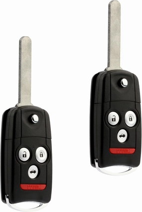 Car Key Fob Keyless Entry Flip Remote fits 2007-2013 Acura MDX RDX (N5F0602A1A), Set of 2