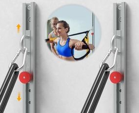 Carbon Steel Reinforced Version (2pcs) Resistance Band Wall Anchor With Automatic Locking Function， Wall Station Anchor For Resistance Bands,Resistance Band Wall Mount System ﻿
