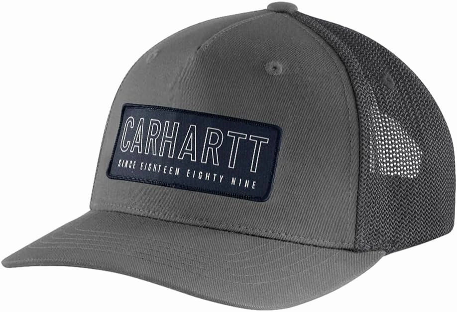 Carhartt Men's Rugged Flex Canvas Mesh-Back 1889 Patch Cap