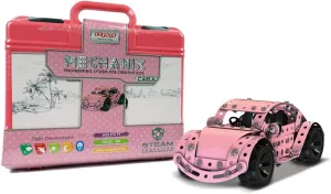 Carla DIY Toy, Building and Construction Set, for Boys and Girls Age 7 , Pink