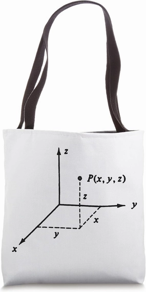Cartesian coordinates system, fundamental pillar of science Tote Bag