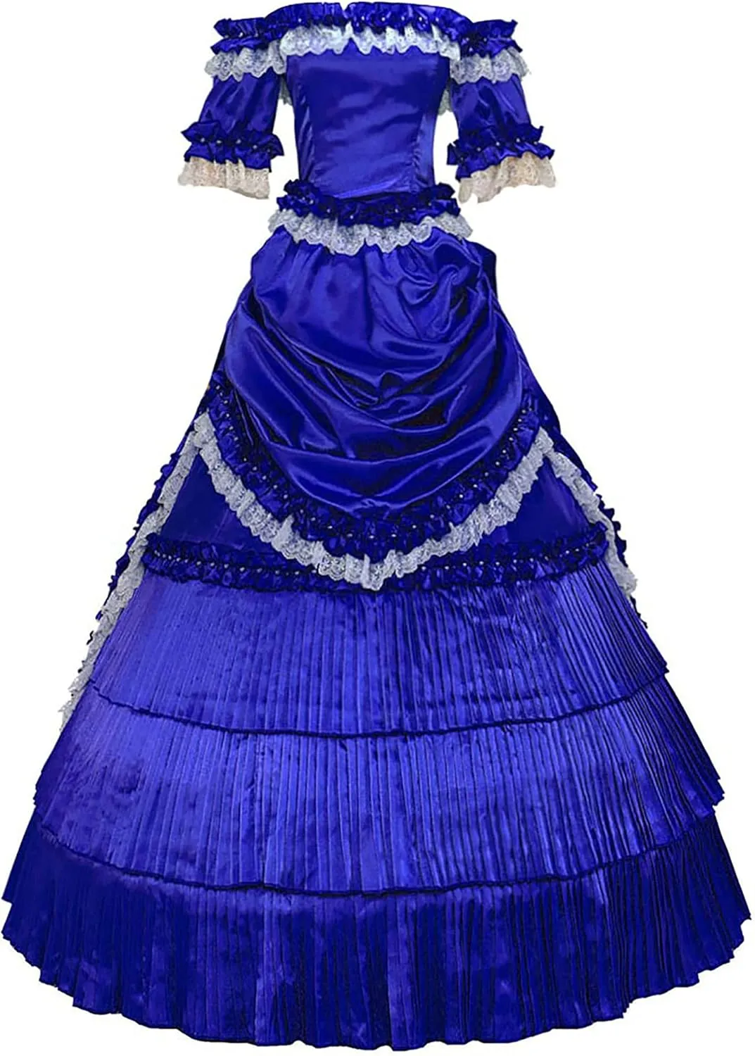 CASF Classic Klassiker Victorian Steampunk Ruffles Herrlich Lace Ball Gown Dress