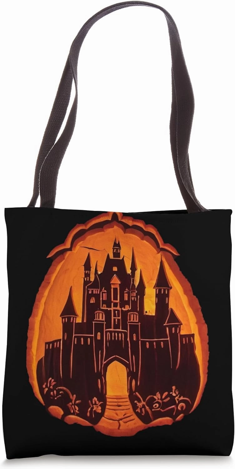 Castle of Count Dracula in Transylvania Jack O Lantern Tote Bag