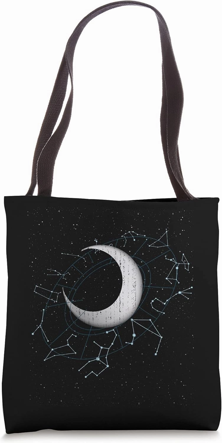 Celestial Bodies Luna Stars Moon Space Scientist Astronomy Tote Bag