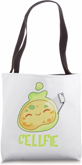 Cell Selfie Biology Pun Tote Bag