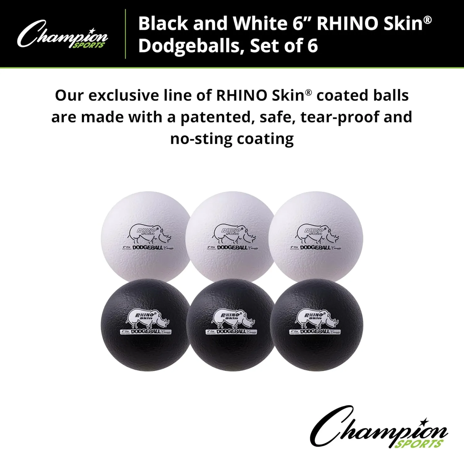 Champion Sports Rhino Skin Dodgeball Set