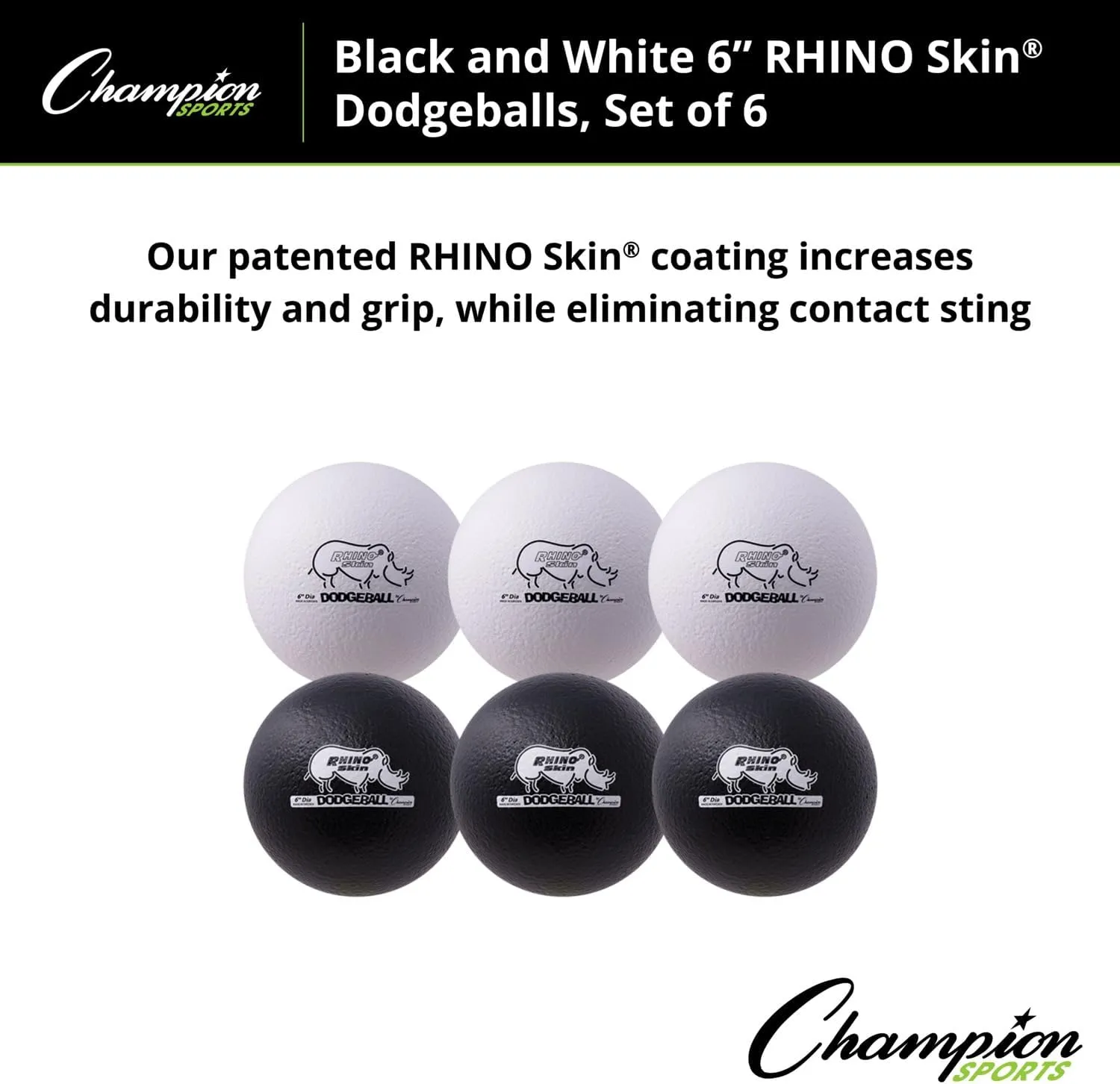 Champion Sports Rhino Skin Dodgeball Set