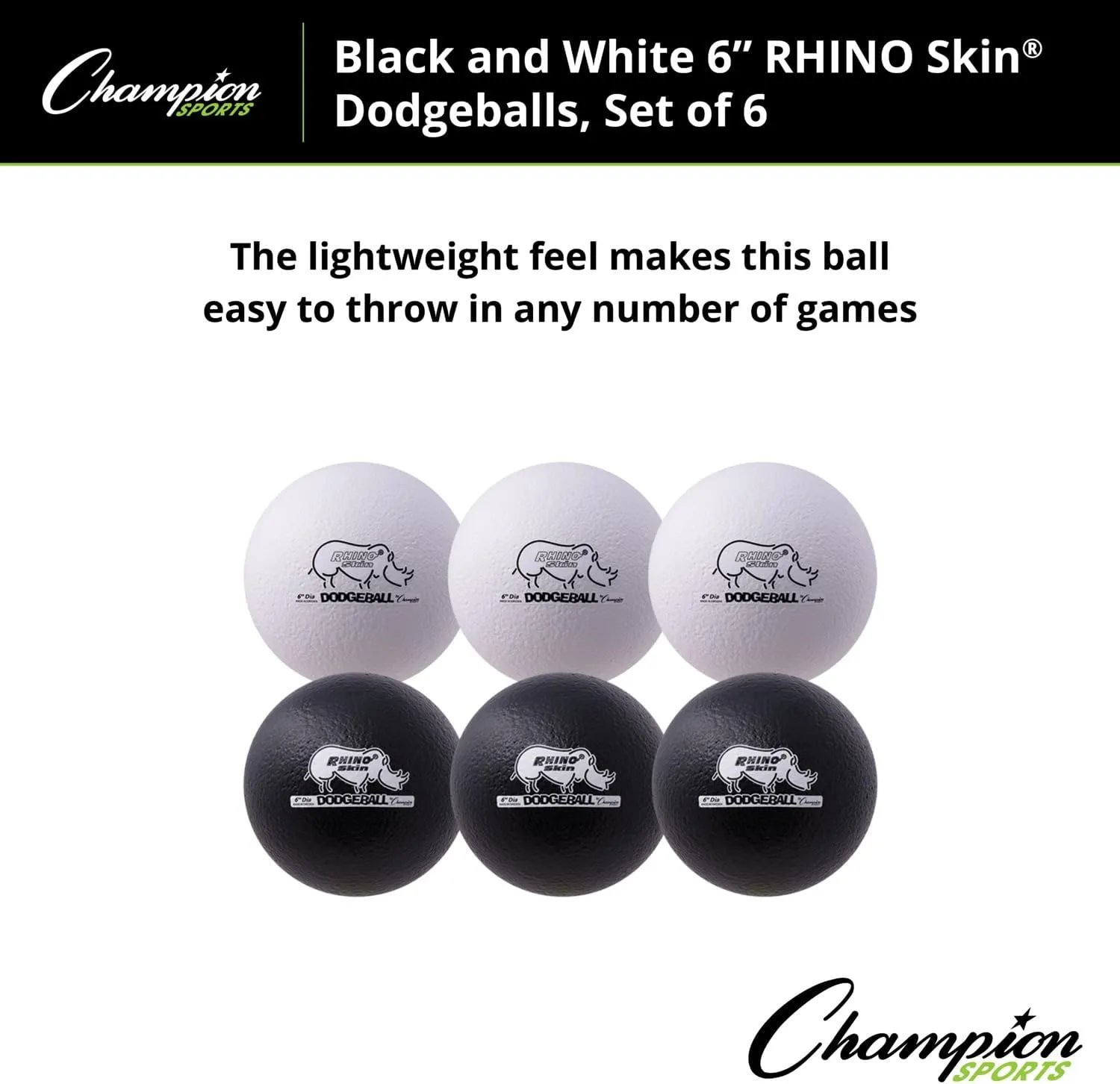 Champion Sports Rhino Skin Dodgeball Set