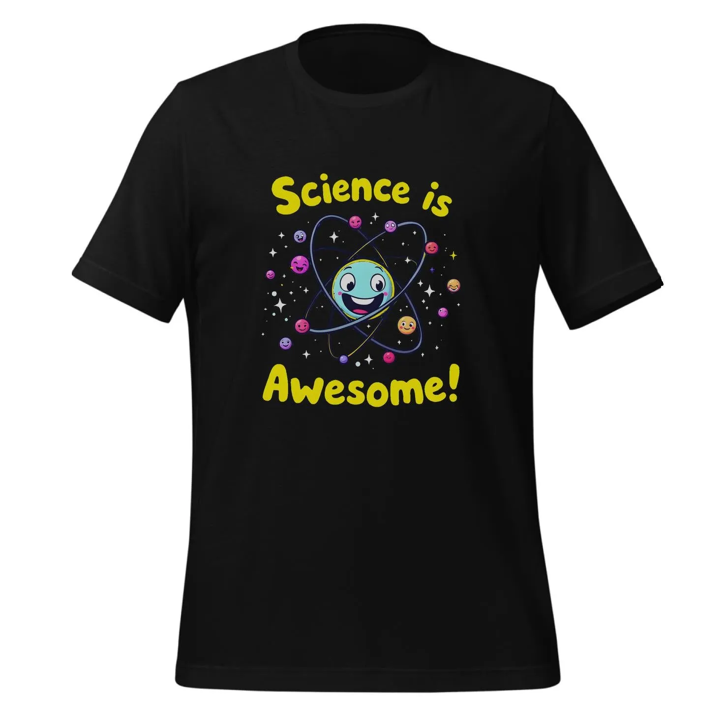 Cheerful Atom Science Art | Classic T-Shirt (Unisex)