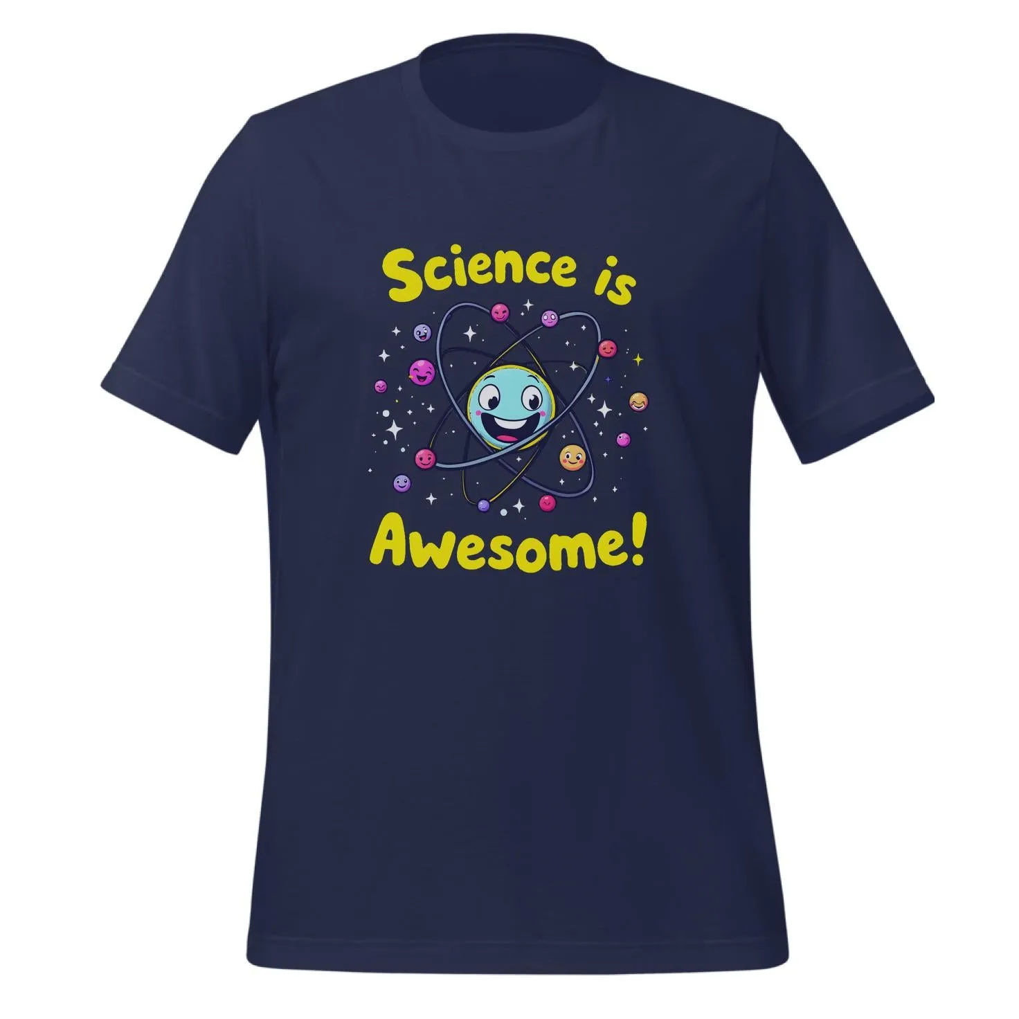Cheerful Atom Science Art | Classic T-Shirt (Unisex)