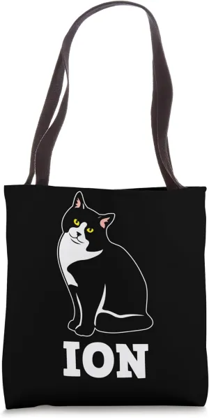Chemistry Cat Ion Science Lover Teacher Student Graphic Tote Bag