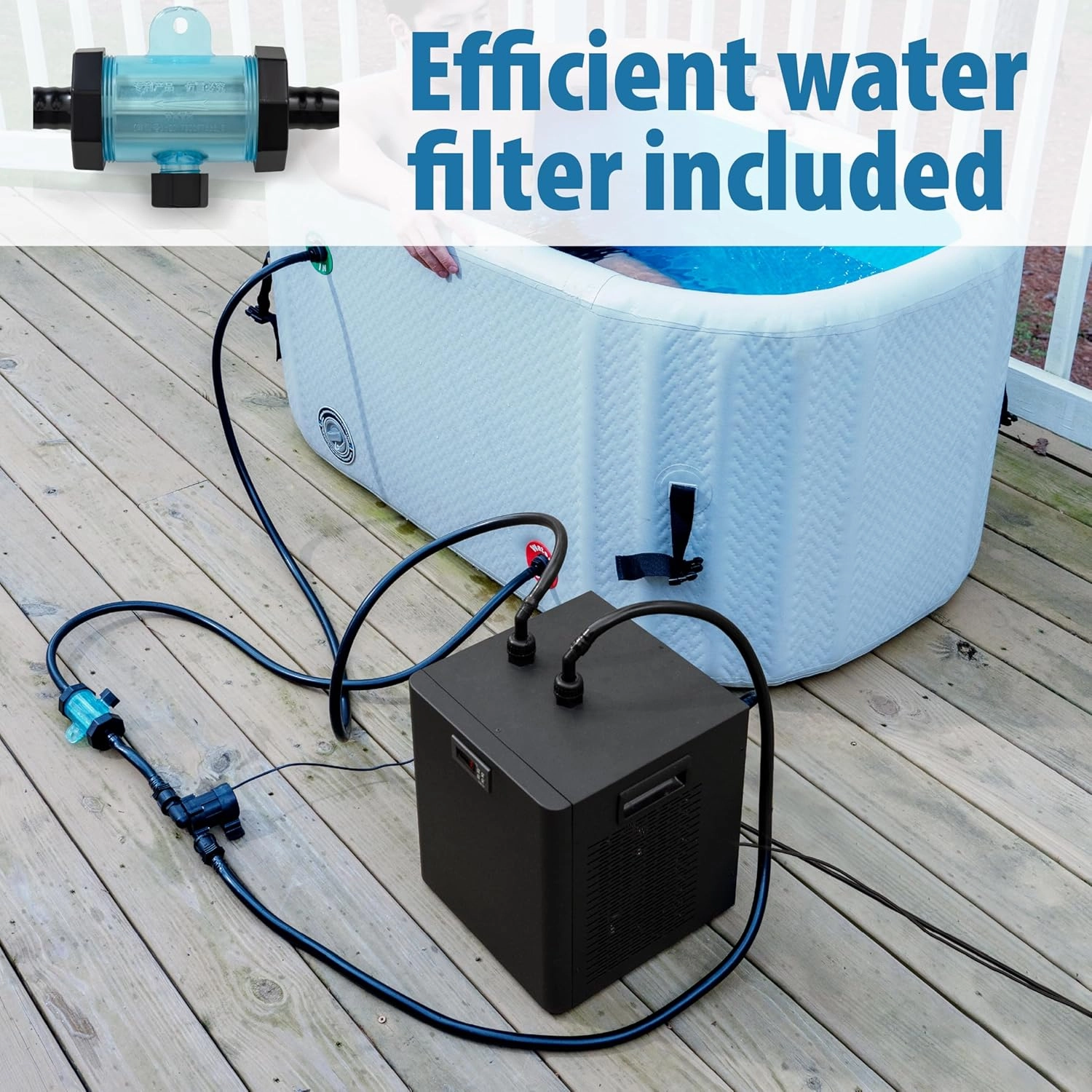 Chiller for Ice Bath and Cold Plunges Including All Hoses and Pumps. 1/3 HP, 2/3 HP, 1 HP Models