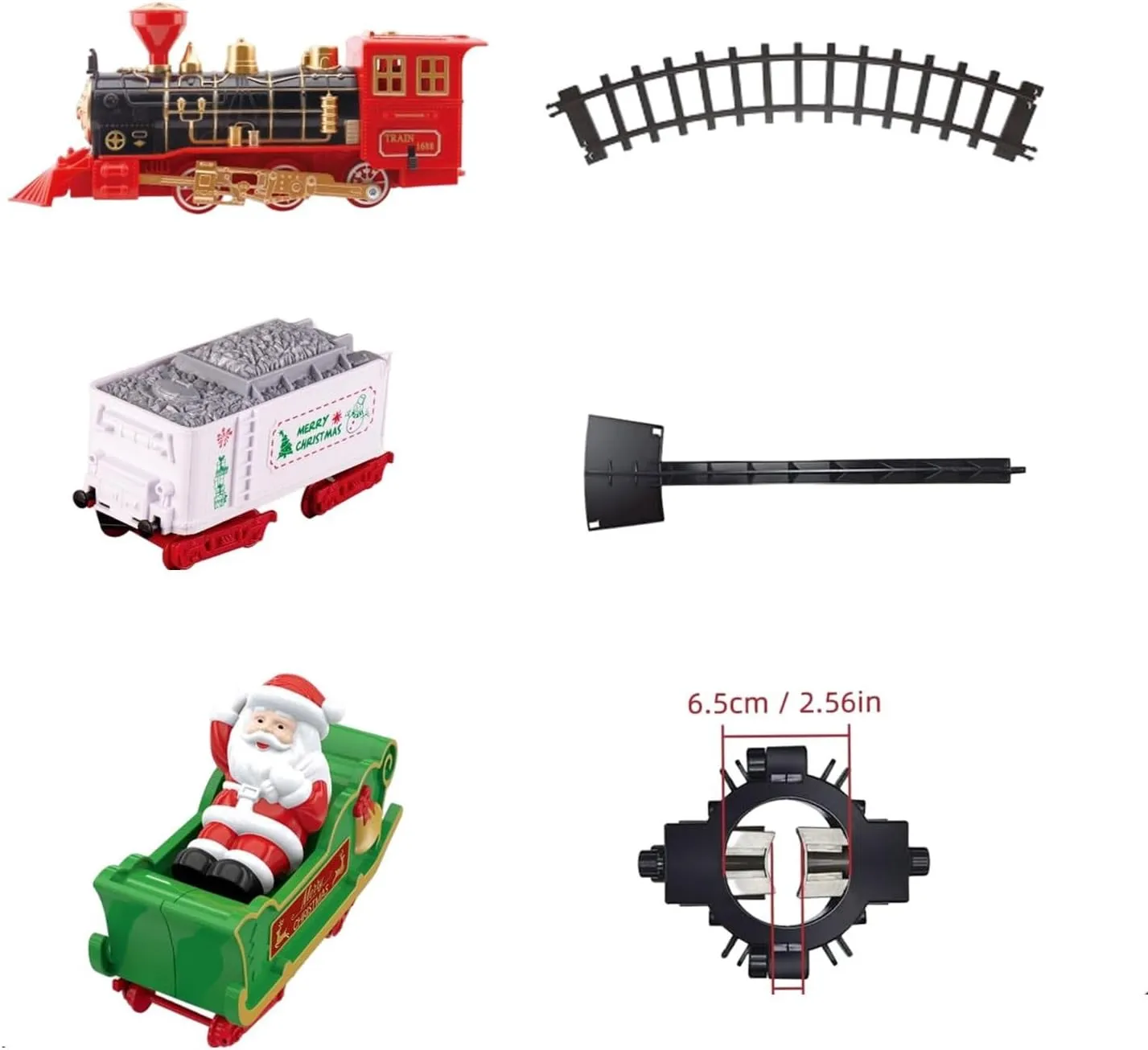 Christmas Train, Hanging Christmas Tree Train Sets for Around The Tree, Christmas Village Train with Lights Sounds Gift Christmas House Decorations Christmas Outdoor Home Decor
