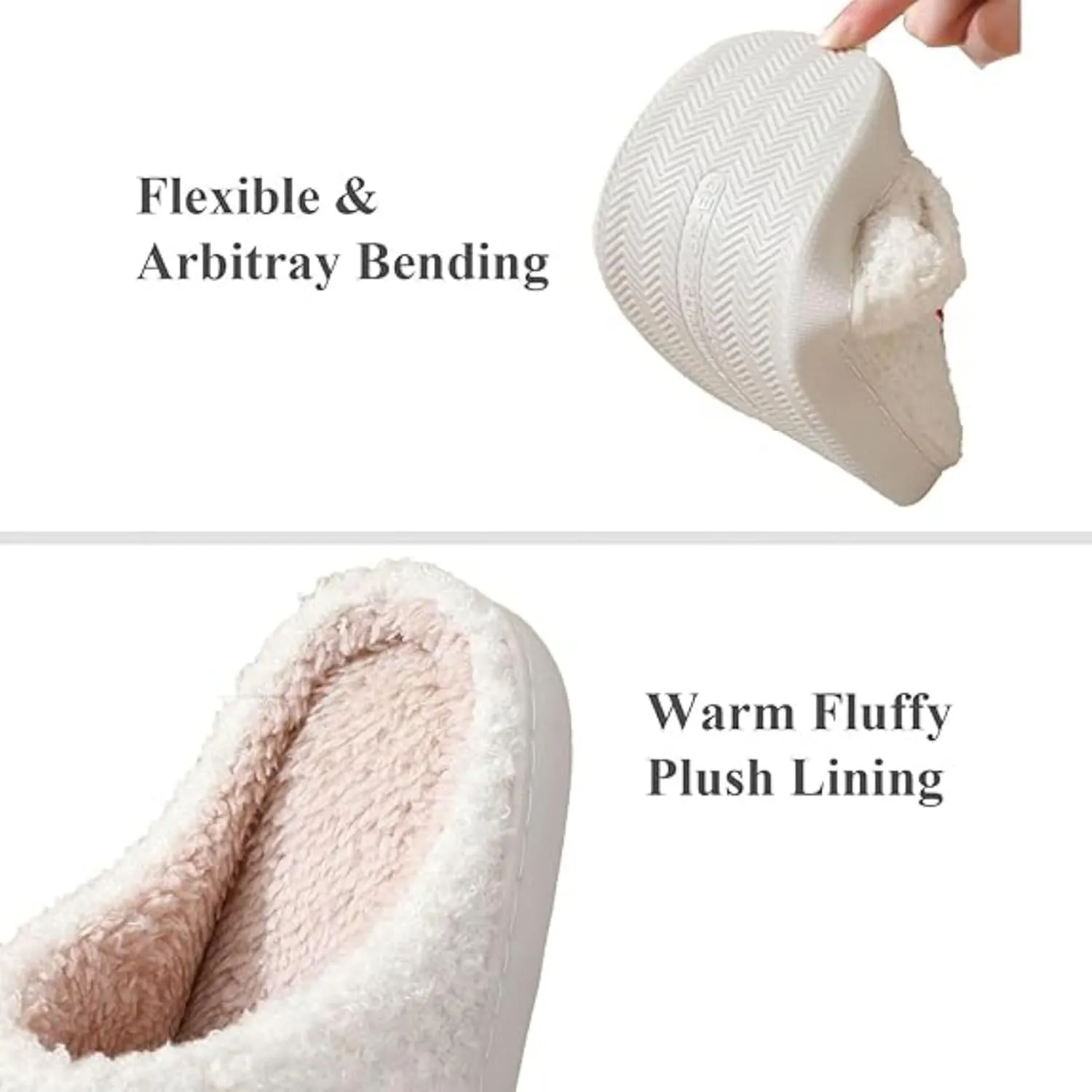 Christmas Tree Slippers for Women and Men - Plush Memory Foam Fluffy Slippers With Thick Bottom - Soft Vintage Home Shoes