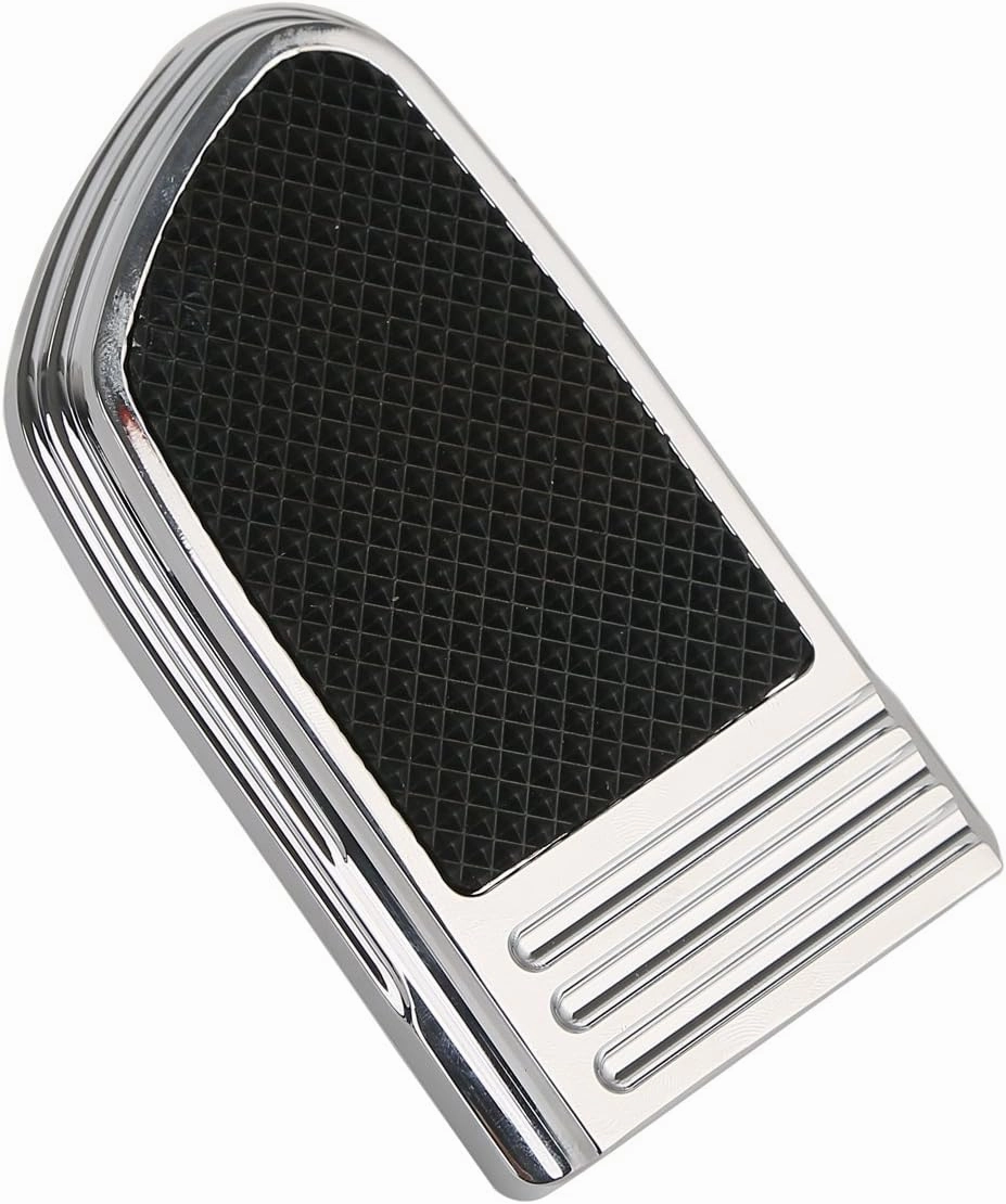 Chrome Brake Pedal Pad Cover Fit For Harley Touring Electra Glide Street Glide Road King Road Glide 1980-2023 Softail 1986-2017 Dyna 2012-2016