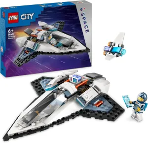 City Interstellar Spaceship Toy Set, Outer Space Building Toys for 6 plus Year Old Boys, Girls & Kids, with Astronaut Minifigure for Imaginative Play, Birthday Gift Idea 60430