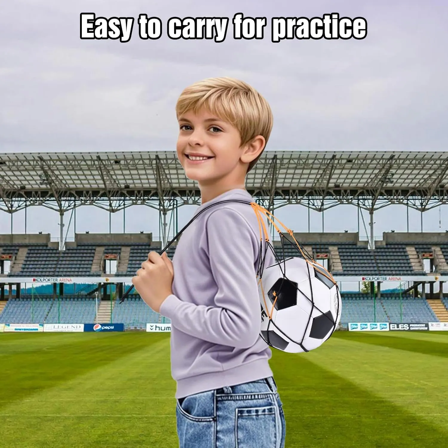 Classic deflated Soccer Balls Size 4/5 with Pump and Mesh Bag for Indoor Outdoor Lawn Game Training Practice Bulk Sport Gift for Teens Adults