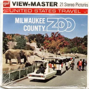 Classic ViewMaster - Milwaukee County Zoo, United States Travel Series - ViewMaster Reels 3D - Unsold Store Stock - Never Opened
