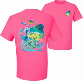 Classic Fresh Mahi Classic Nautical Fish Fishing Front and Back Men's T-Shirt