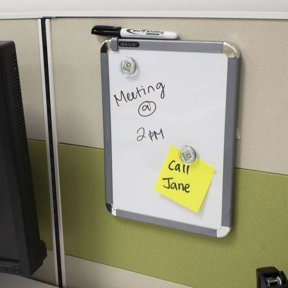 CLASSIQUE Magnetic Dry Erase Board 11" X 14" w/ Marker & Magnets
