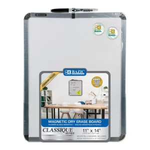 CLASSIQUE Magnetic Dry Erase Board 11" X 14" w/ Marker & Magnets