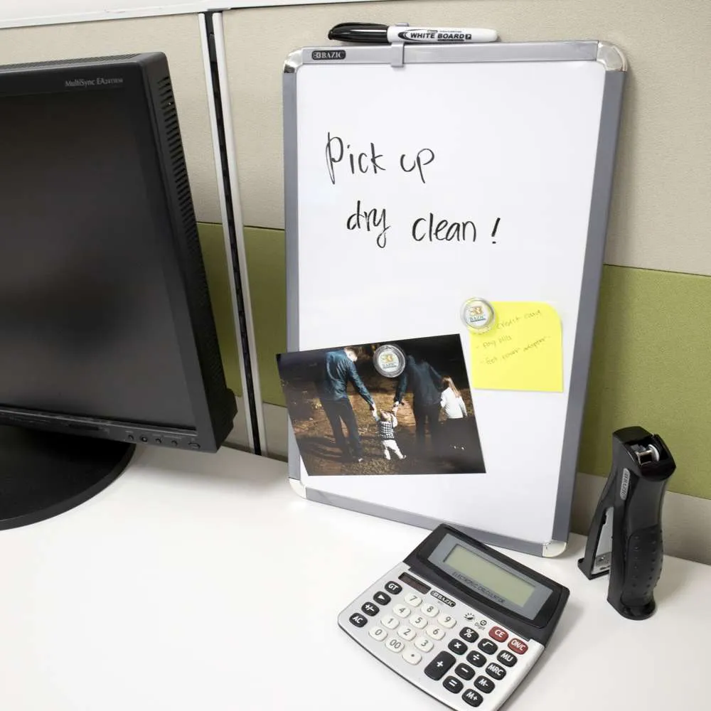 CLASSIQUE Magnetic Dry Erase Board 11" X 17" w/ Marker & Magnets