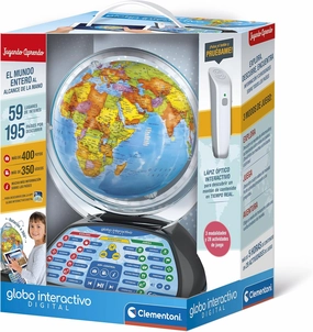 Clementoni - Interactive Earth Globe, 55387, Multicolor, Spanish Version