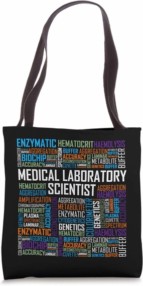 CLS Medical Laboratory Scientist T Shirt Words Gift Week Tote Bag
