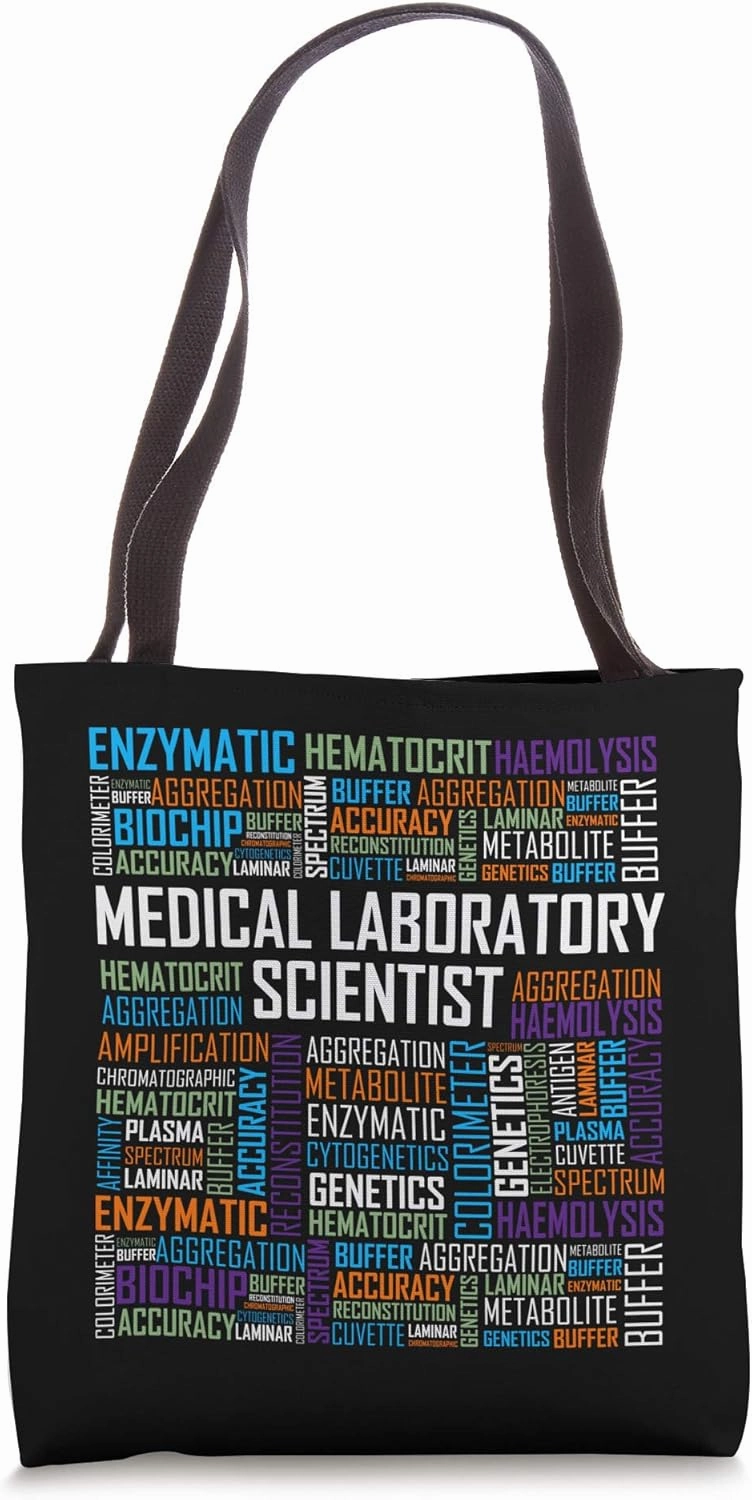 CLS Medical Laboratory Scientist T Shirt Words Gift Week Tote Bag