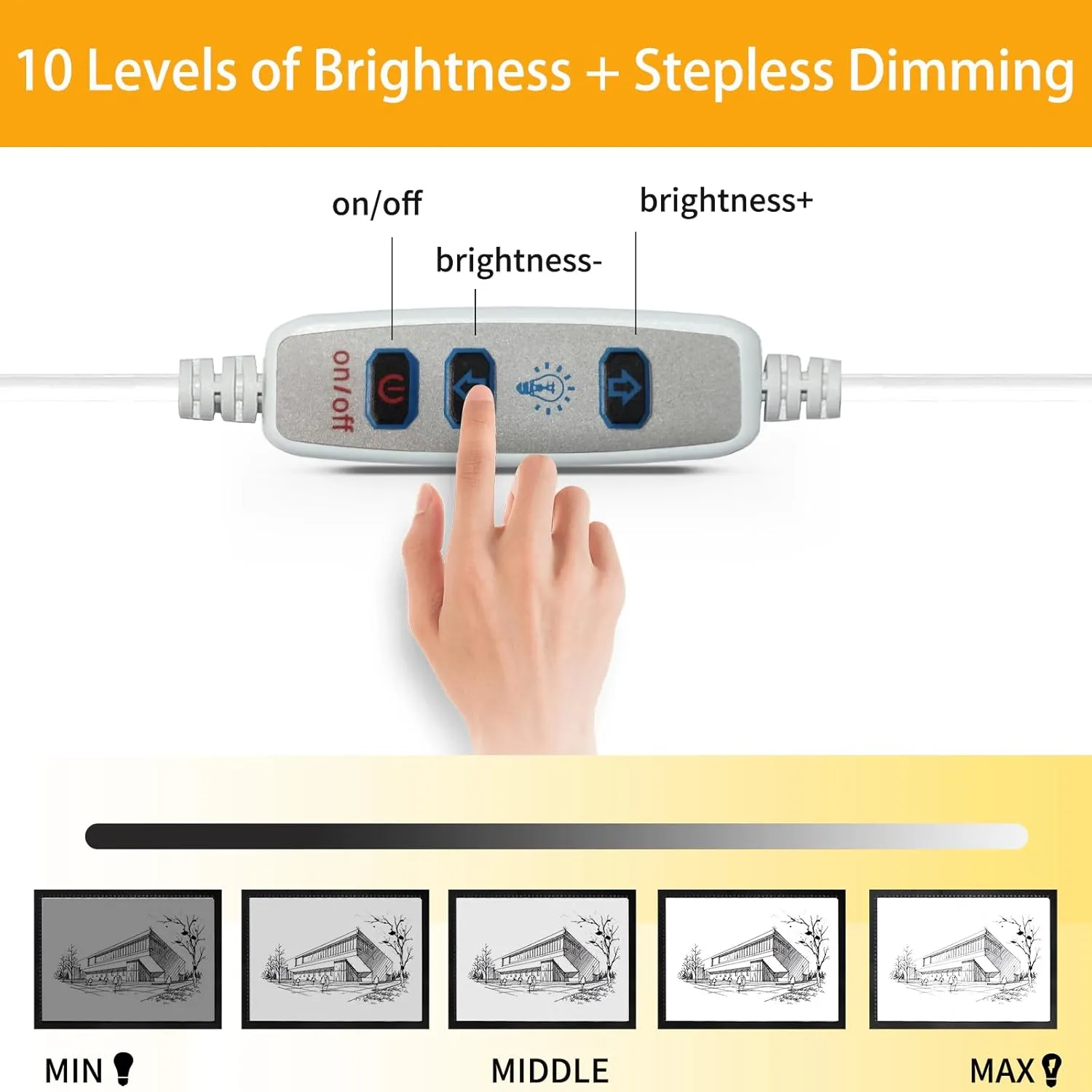 ColorWeaveArt A4 LED Pad with Case Tracing Light Box 10-Level Adjusted Brightness Super Bright Ultrathin Aluminum Frame Copy Board Diamond Art Light Board for Weeding Vinyl Diamond Painting Sketching