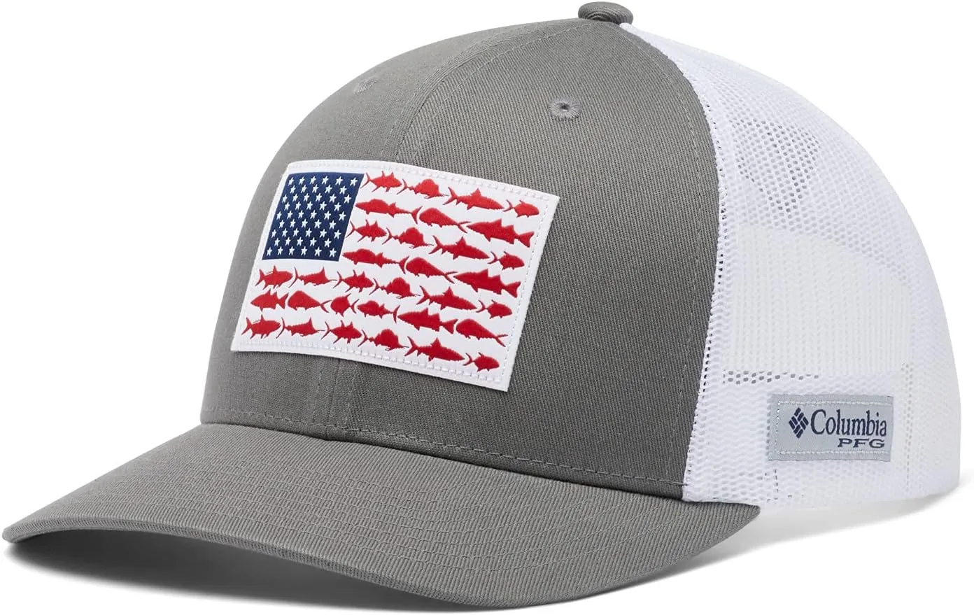 Columbia Unisex-Adult Pfg Fish Flag Mesh Snap Back