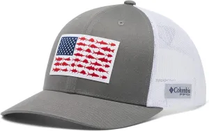 Columbia Unisex-Adult Pfg Fish Flag Mesh Snap Back