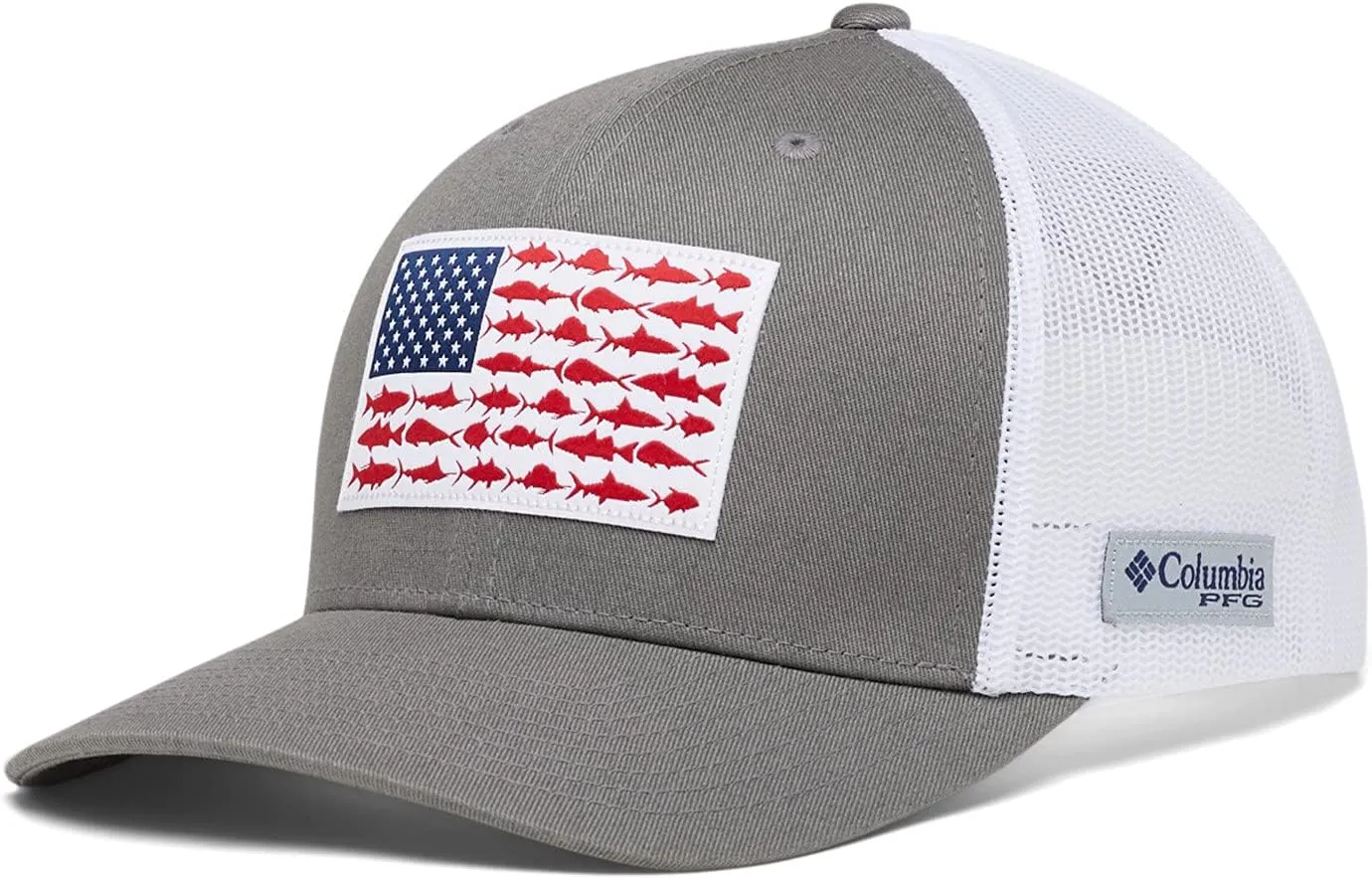 Columbia Unisex-Adult Pfg Fish Flag Mesh Snap Back