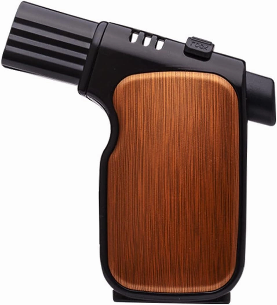 Commercial Multi-Function Cigar Lighter Portable Free-Angle Upside Down Pressing Zinc Alloy Straight Into Blue Flame Lightweight Portable