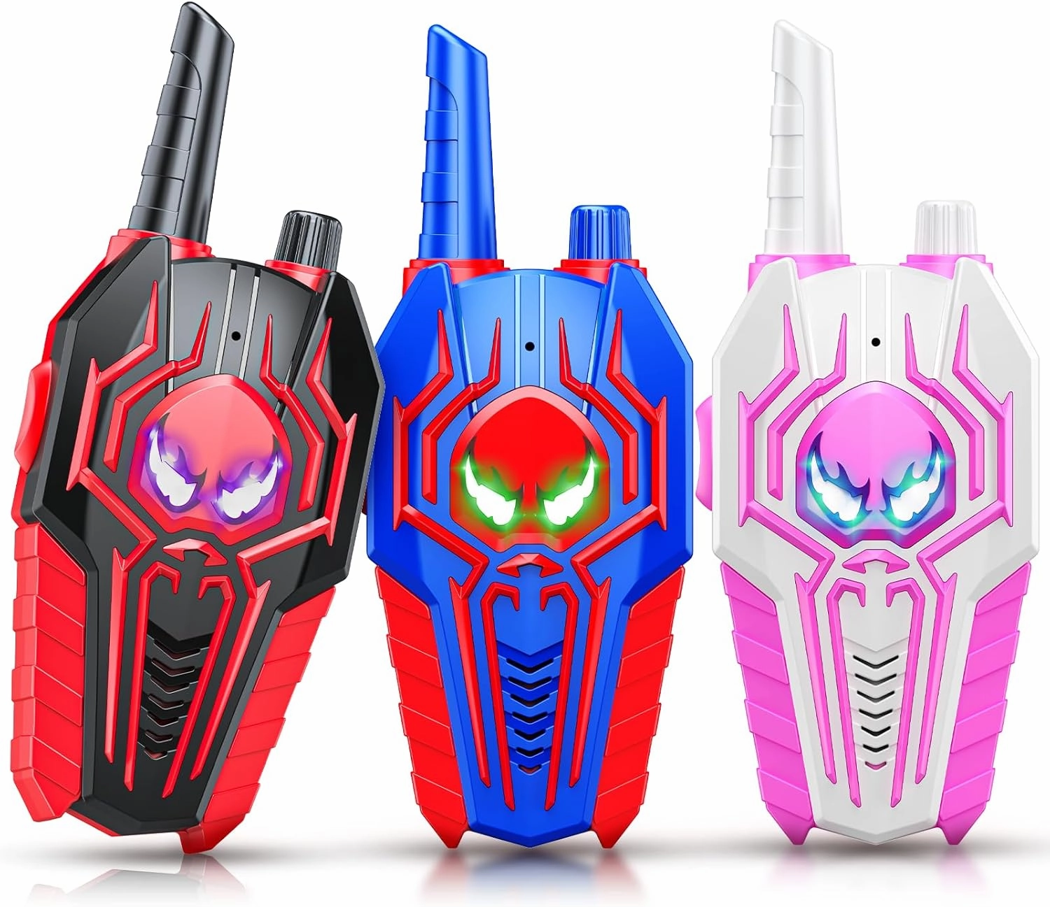 Cool Walkie Talkies for Kids Boys: 3 Pack Kids Walkie Talkies Toys Gifts for 3 4 5 6 7 8 Year Old Girls Boys Family Camping Outdoor Toys Two Way Radio Boy Girl Gift Age 3-8
