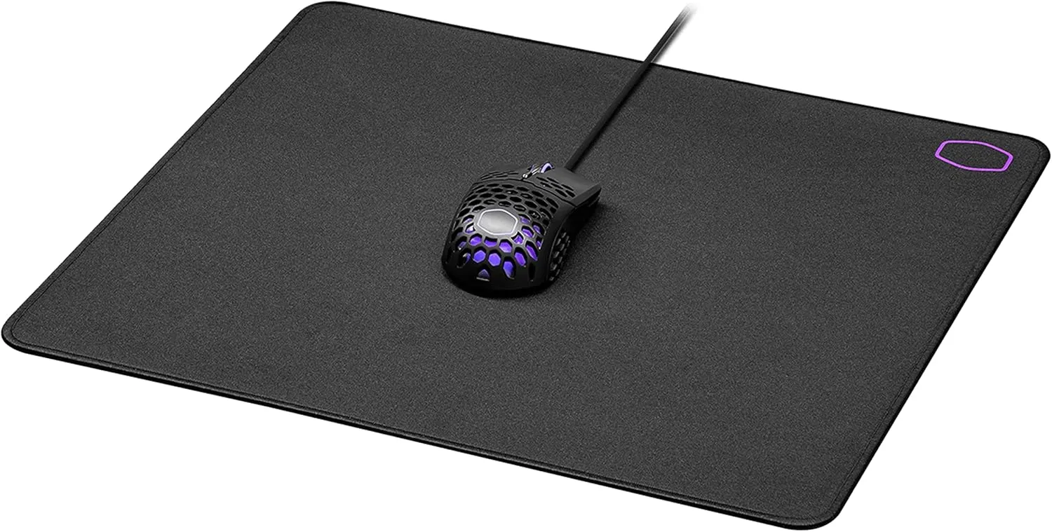 Cooler Master MP511 L Gaming Mouse Pad - Premium Mat Optimised for Accuracy with Durable Cordura Fabric, Splash-Resistant Surface, Anti-Fray Stitching, Black - 450 x 400 x 3mm