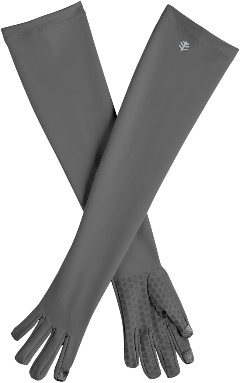 Coolibar UPF 50  Men's Women's Culebra UV Long Sun Gloves - Sun Protective