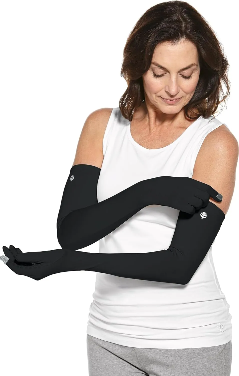 Coolibar UPF 50  Men's Women's Culebra UV Long Sun Gloves - Sun Protective