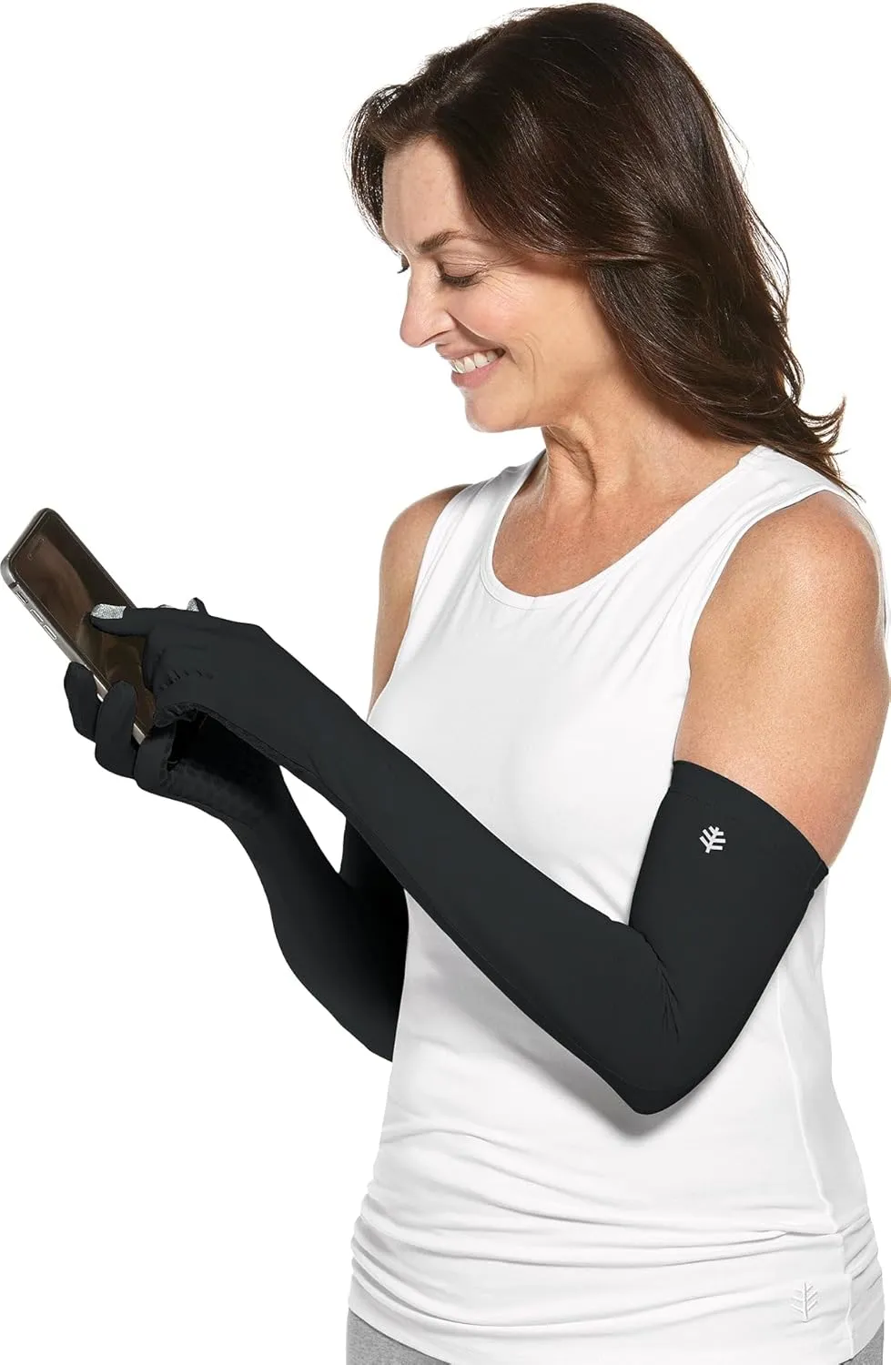 Coolibar UPF 50  Men's Women's Culebra UV Long Sun Gloves - Sun Protective