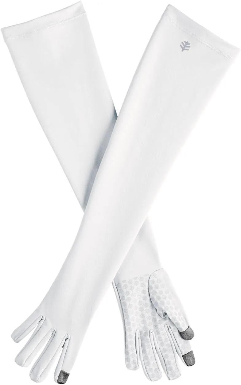 Coolibar UPF 50  Men's Women's Culebra UV Long Sun Gloves - Sun Protective
