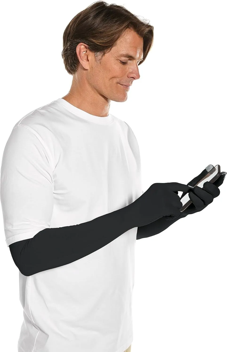 Coolibar UPF 50  Men's Women's Culebra UV Long Sun Gloves - Sun Protective