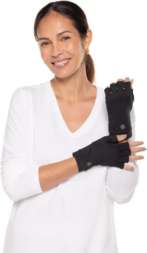 Coolibar UPF 50  Men's Women's Ouray UV Fingerless Sun Gloves - Sun Protective