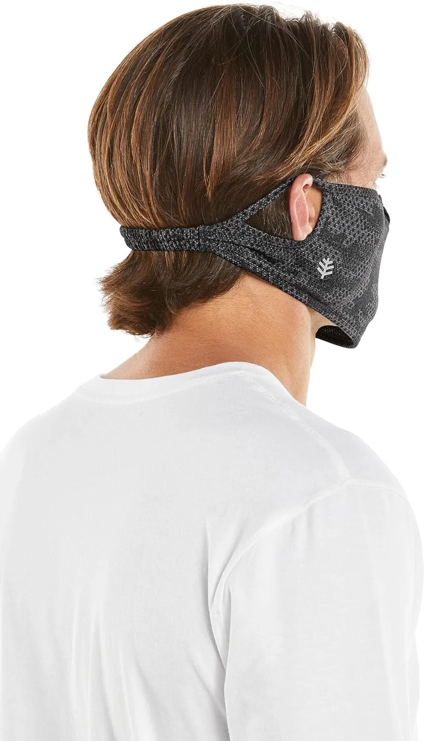 Coolibar UPF 50  Unisex Blackburn UV Mask, Sleek Grey, Small/Medium, Solid - Sun Protective