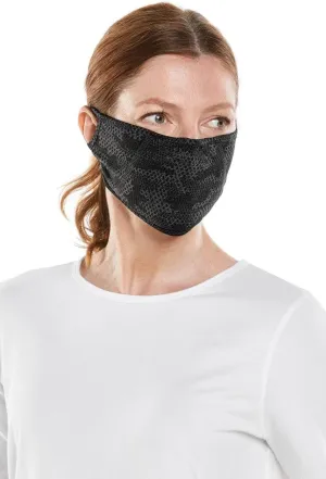 Coolibar UPF 50  Unisex Blackburn UV Mask, Sleek Grey, Small/Medium, Solid - Sun Protective