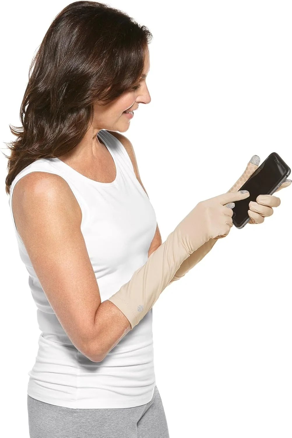 Coolibar UPF 50  Unisex Bona UV Mid Length Gloves - Sun Protective
