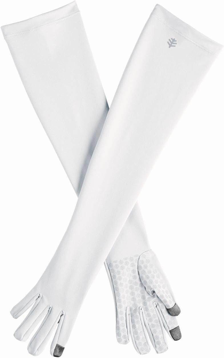 Coolibar UPF 50  Men's Women's Culebra UV Long Sun Gloves - Sun Protective