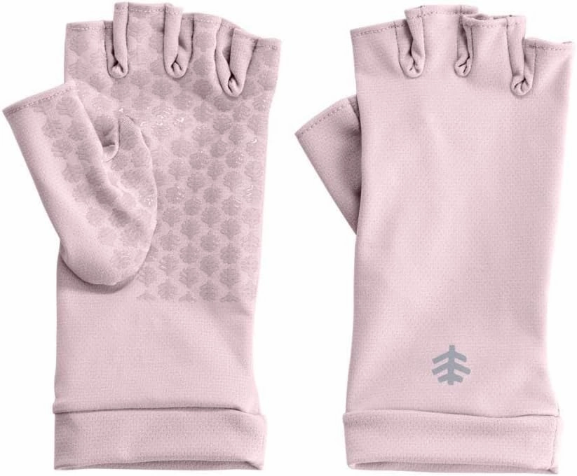 Coolibar UPF 50  Men's Women's Ouray UV Fingerless Sun Gloves - Sun Protective